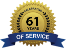 Celebrating 61 Years of Service
